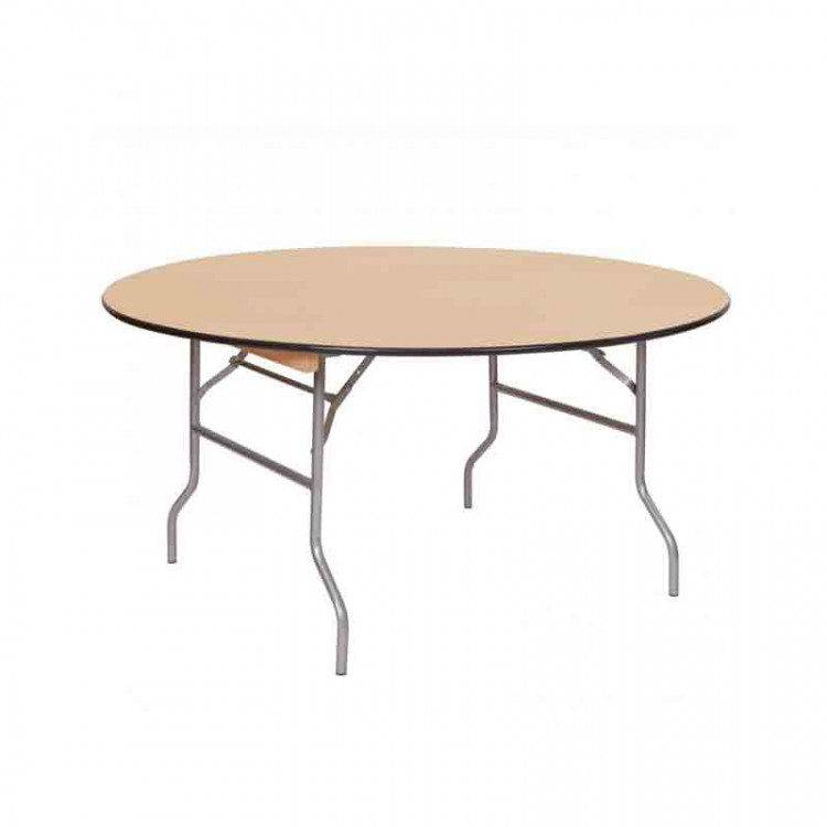 5ft Round Wooden Table