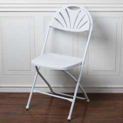 Chair, White Fanback